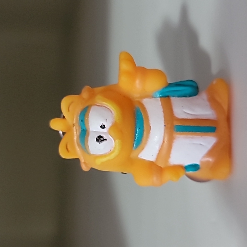 Vintage Old Cute PAWS Garfield Keychain Garfield as Egyptian Pharoh